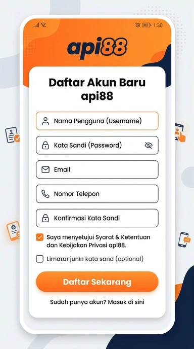 Buat Akun Baru di api88 Dengan Mudah
