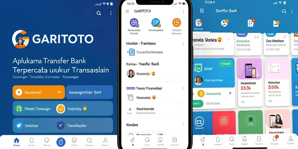 Tampilan antarmuka GARITOTO yang sederhana dan fungsional untuk transfer bank.