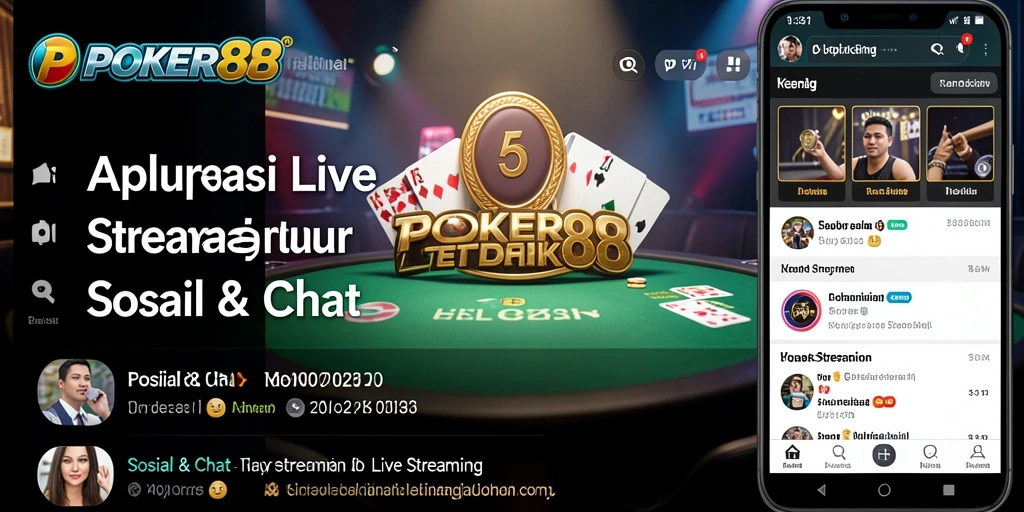 Antarmuka utama POKER88 menampilkan Live Streaming yang menarik.