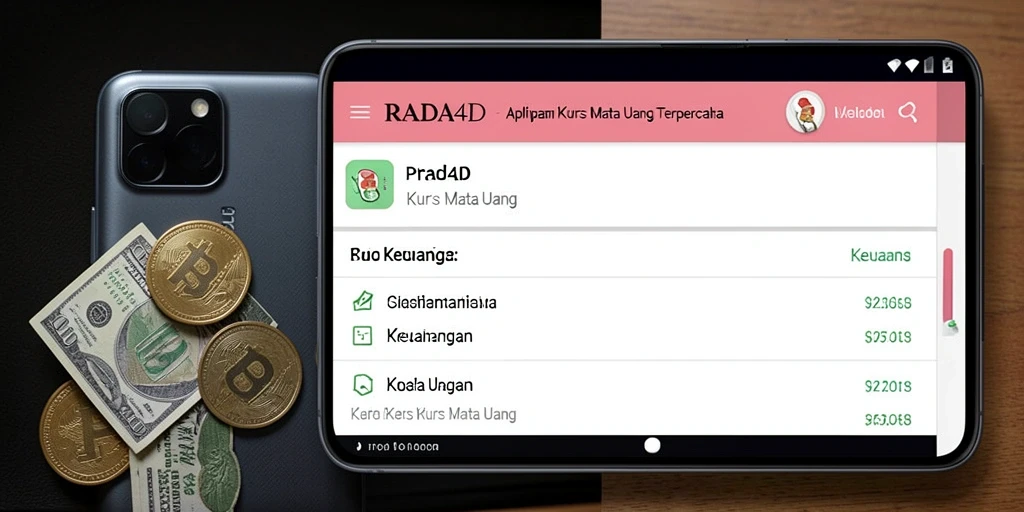 Tampilan antarmuka PRADA4D yang user-friendly dan informatif untuk Kurs Mata Uang.